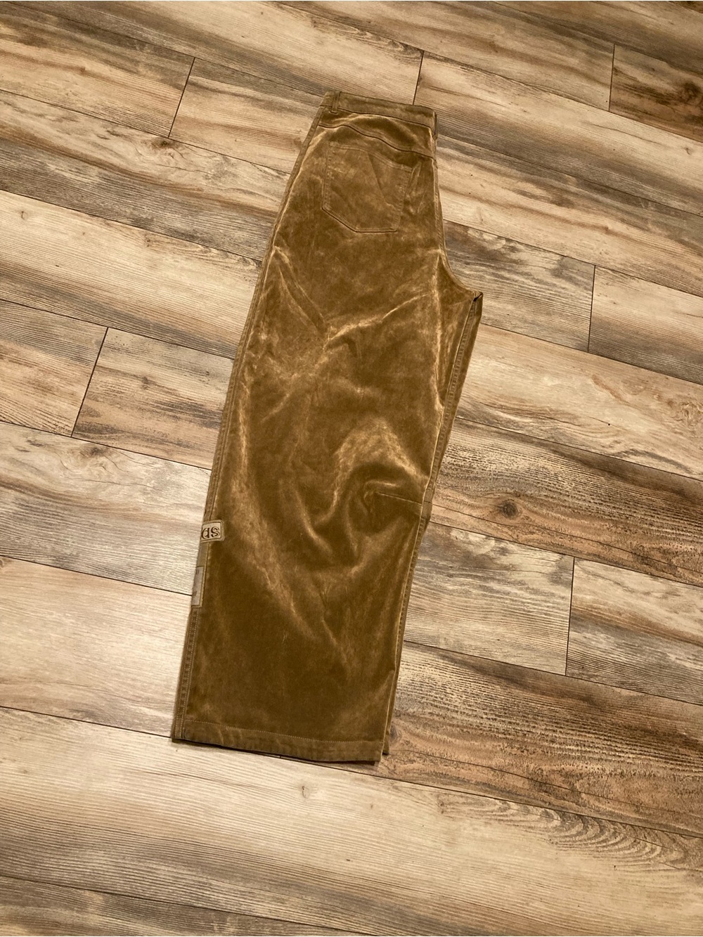 adidas Men's Corduroy Wide-Leg Pants in Camel Brown - Picture 2 of 5
